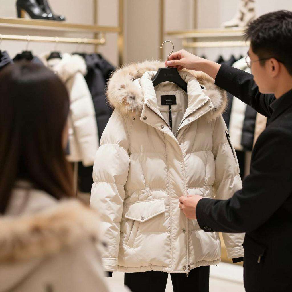 Real Fur Down Jacket 真毛领羽绒服 高端服装行业 品质差异化第一张图