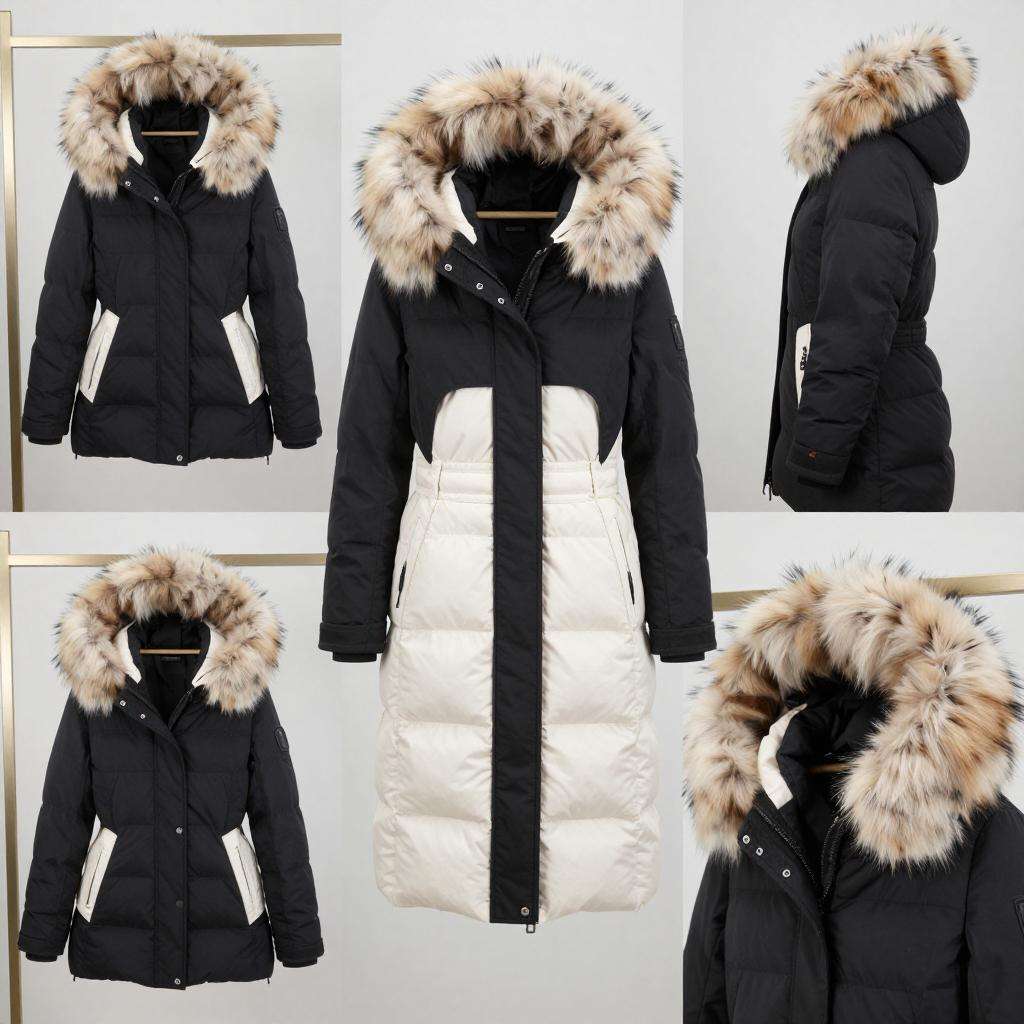 Real Fur Down Jacket 真毛领羽绒服 高端服装行业 品质差异化第三张图