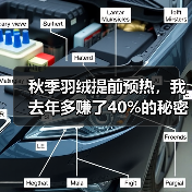 秋季羽绒提前预热,我去年多赚了40%的秘密(图3) 秋季羽绒提前预热,我去年多赚了40%的秘密(图3)
