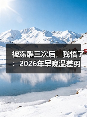 被冻醒三次后,我悟了:2026年早晚温差羽绒穿搭自救指南(图4) 被冻醒三次后,我悟了:2026年早晚温差羽绒穿搭自救指南(图4)