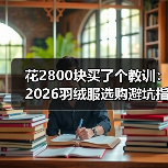 花2800块买了个教训:2026羽绒服选购避坑指南(图4) 花2800块买了个教训:2026羽绒服选购避坑指南(图4)