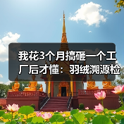 我花3个月搞砸一个工厂后才懂：羽绒溯源检测系统（图4）