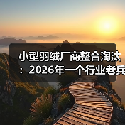小型羽绒厂商整合淘汰：2026年一个行业老兵的踩坑实录