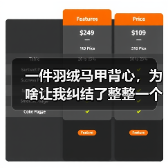 一件羽绒马甲背心,为啥让我纠结了整整一个冬天(图1) 一件羽绒马甲背心,为啥让我纠结了整整一个冬天(图1)