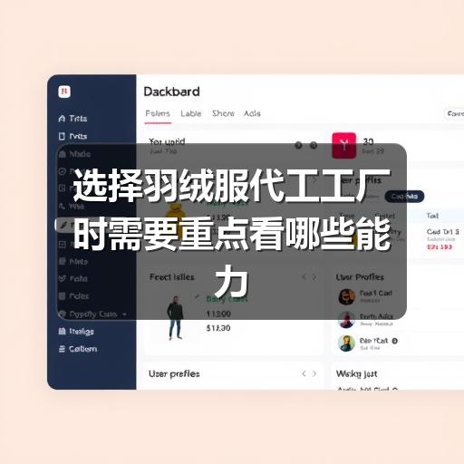 选择羽绒服代工工厂时需要重点看哪些能力