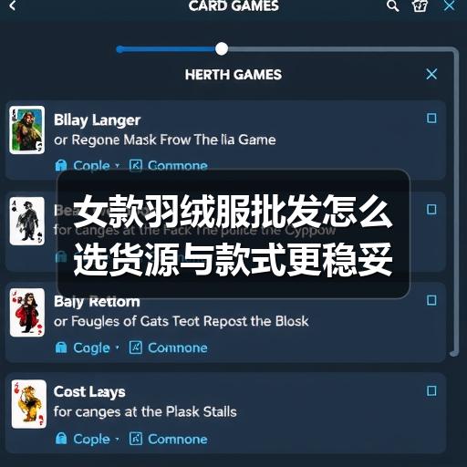 女款羽绒服批发怎么选货源与款式更稳妥