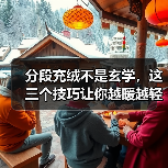 分段充绒不是玄学，这三个技巧让你越暖越轻