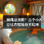 抽绳总滑脱？三个小改动让衣服贴身不松垮（图2）