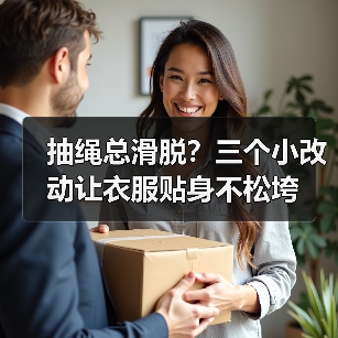 抽绳总滑脱？三个小改动让衣服贴身不松垮（图3）
