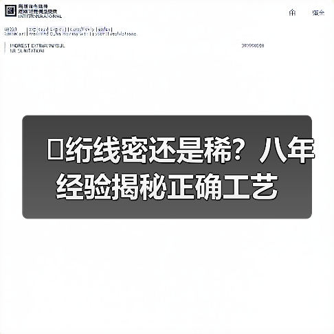 �绗线密还是稀?八年经验揭秘正确工艺(图4) �绗线密还是稀?八年经验揭秘正确工艺(图4)