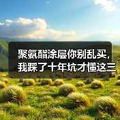 聚氨酯涂层你别乱买,我踩了十年坑才懂这三点(图2) 聚氨酯涂层你别乱买,我踩了十年坑才懂这三点(图2)