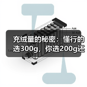 充绒量的秘密:懂行的选300g,你选200g还觉得自己聪明? 充绒量的秘密:懂行的选300g,你选200g还觉得自己聪明?