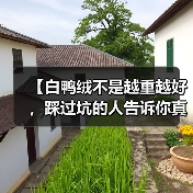 【白鸭绒不是越重越好,踩过坑的人告诉你真相】 【白鸭绒不是越重越好,踩过坑的人告诉你真相】