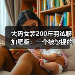 大码女装200斤羽绒服加肥版:一个被忽视的市场逻辑(图4) 大码女装200斤羽绒服加肥版:一个被忽视的市场逻辑(图4)