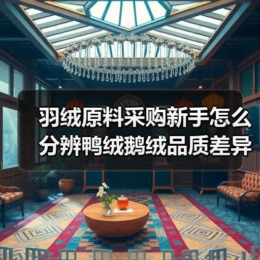 羽绒原料采购新手怎么分辨鸭绒鹅绒品质差异
