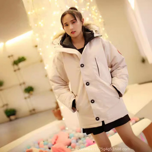 中长款派克大衣女秋冬防风防水-可拆卸毛领三合一外套(图2) 中长款派克大衣女秋冬防风防水-可拆卸毛领三合一外套(图2)