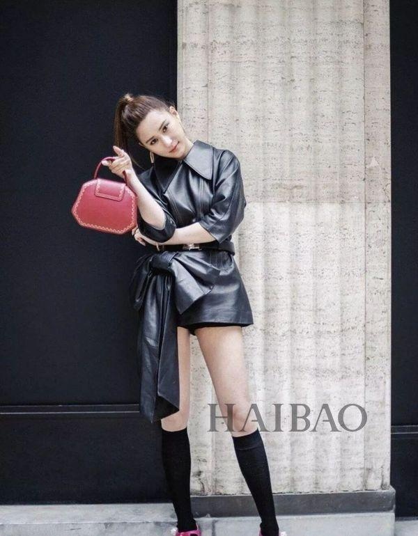 修身皮衣:当细腻皮革邂逅摩登拼接