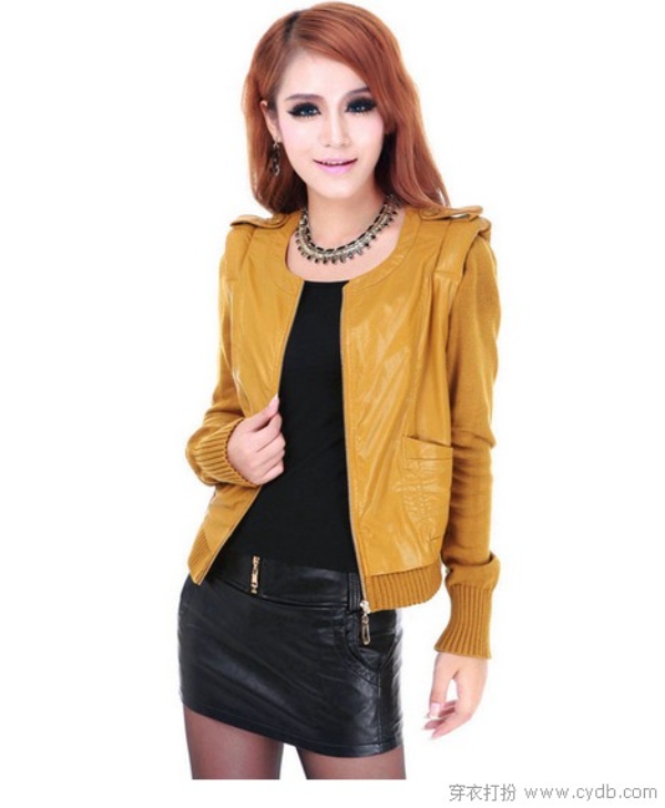  修身皮衣：当细腻皮革邂逅摩登拼接(图3)