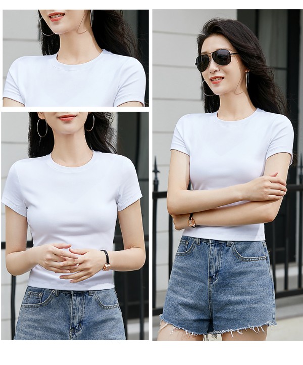圆领修身T恤