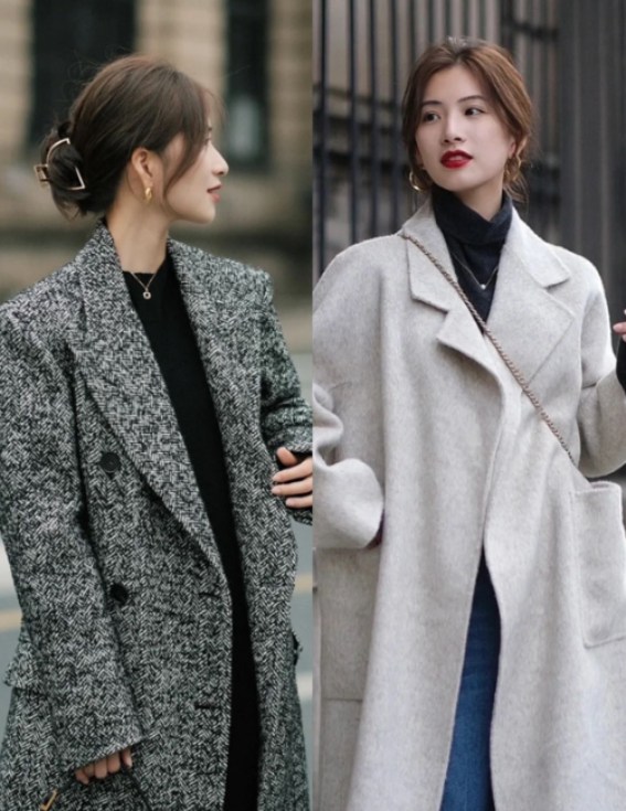 系带修身风衣外套