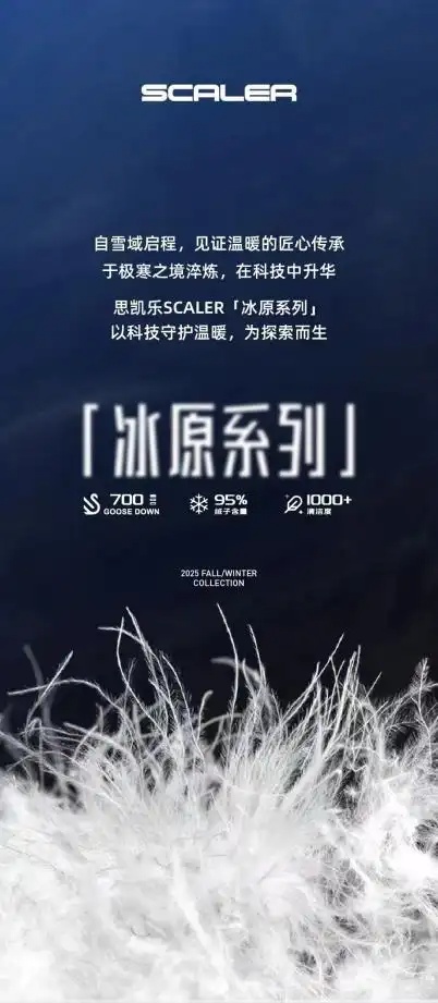 思凯乐冰原系列羽绒服焕新上市,以专业科技重塑冬日温暖(图1) 思凯乐冰原系列羽绒服焕新上市,以专业科技重塑冬日温暖(图1)